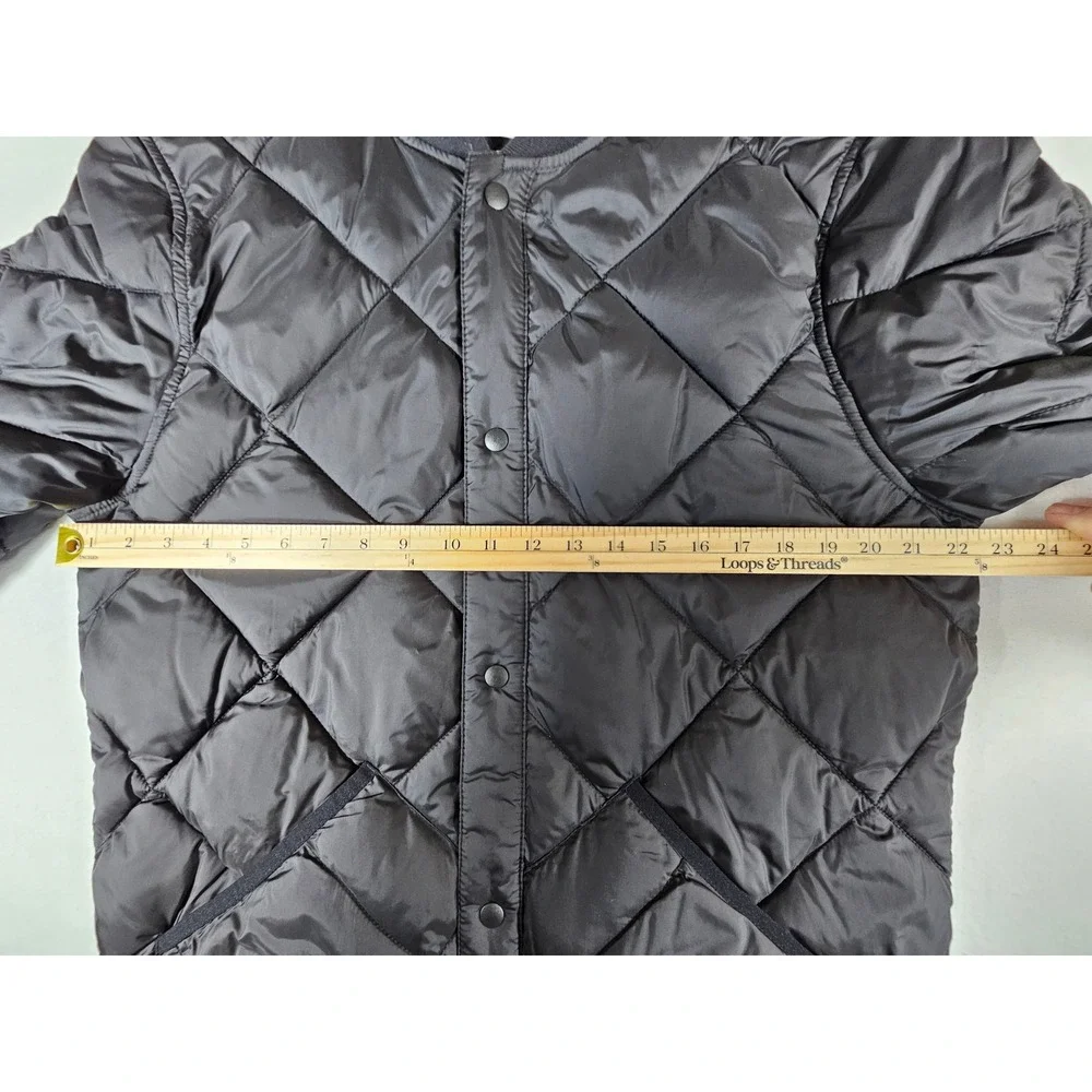 Calvin Klein Mens Reversible Diamond‎ Quilted Bomber Jacket Black Camo XL New